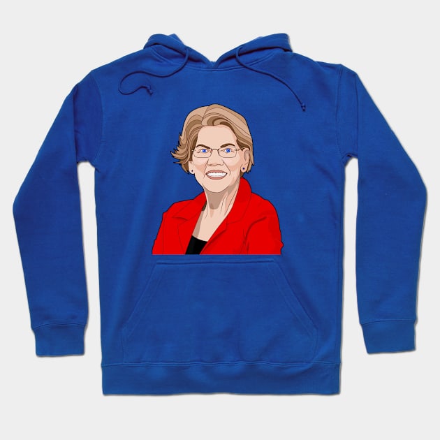 red elizabeth warren for president Hoodie by gossiprag